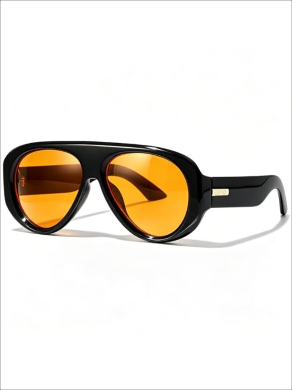 Retro Oversized Aviator Sunglasses 70s Big Shield Flat Top Thick Frame